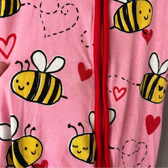 Little Sleepies Pink Bee Mine Zippy - Picture 4 of 7